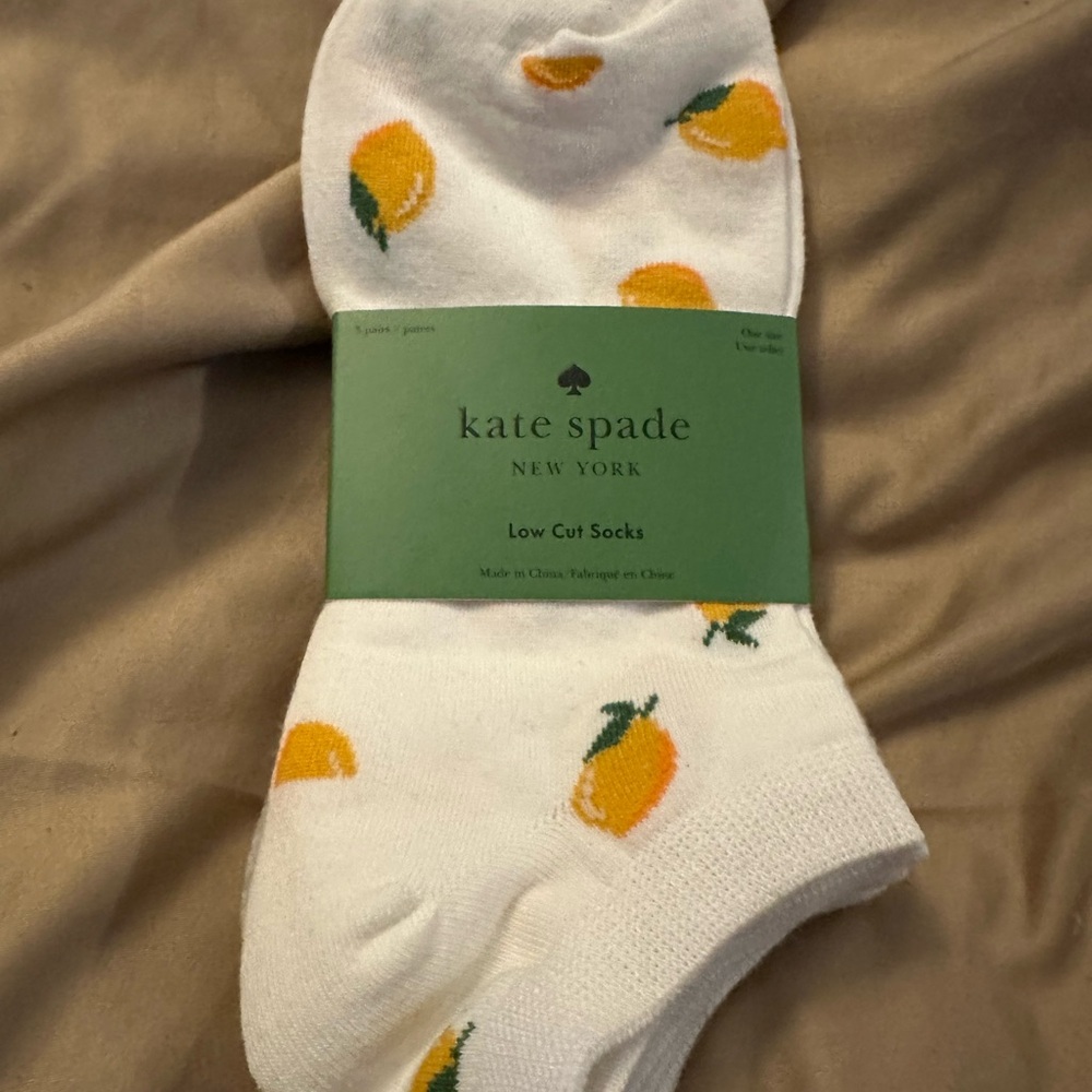 Kate Spade 3 pack of ankle socks NWT